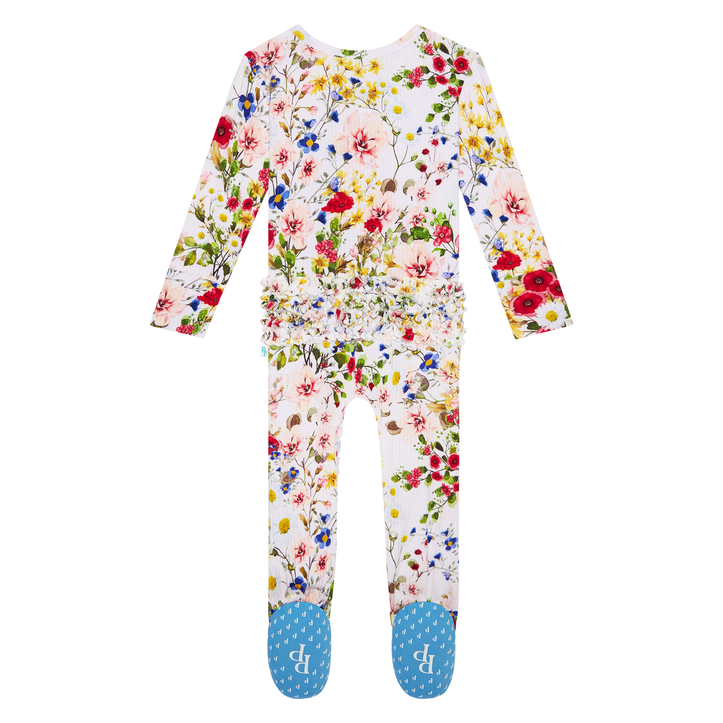 Barbara Ruffled Zip Footie