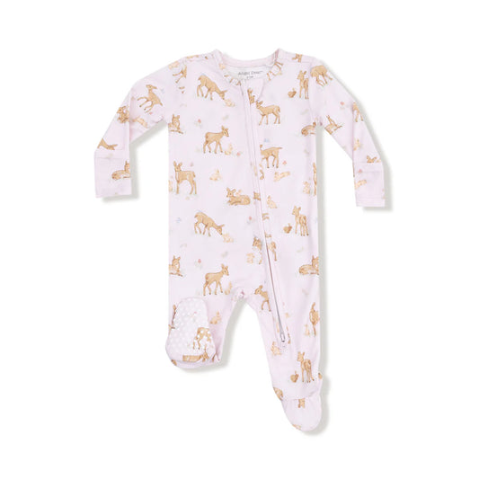 Little Fawn Ruffle Back Footie