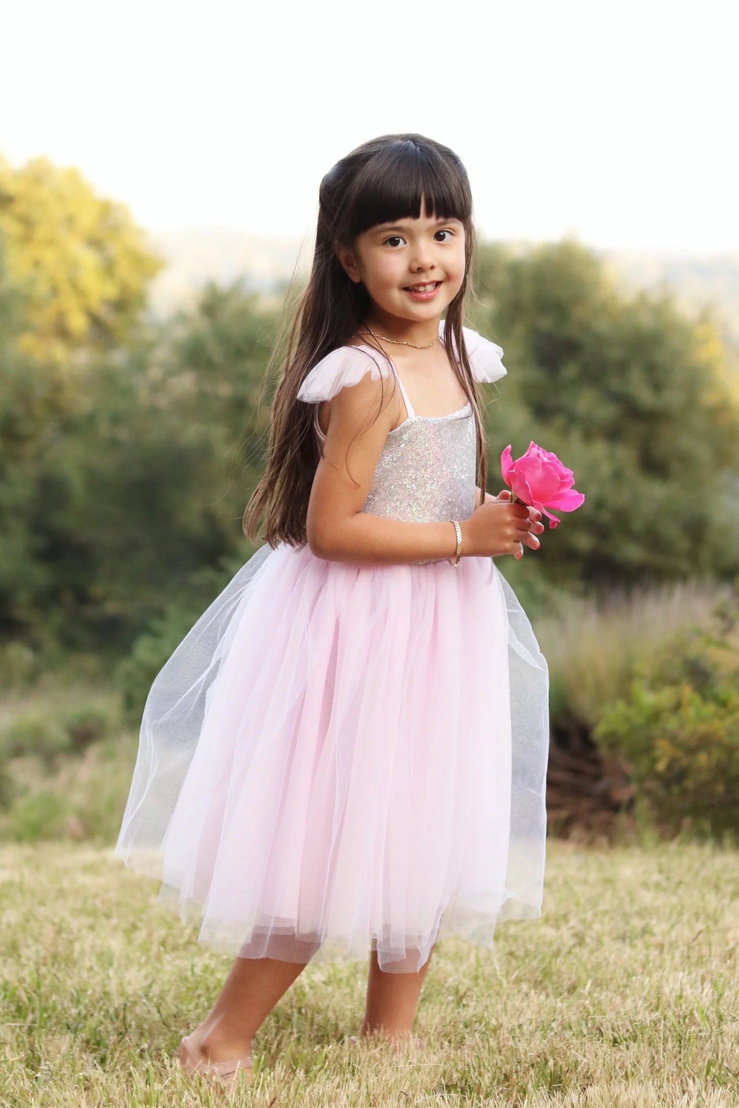 Pink Sequin Princess Dress
