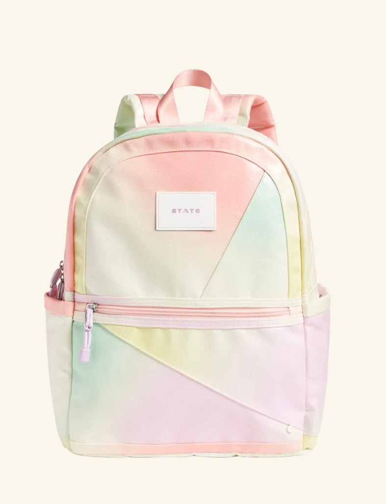 Patchwork TieDye Kane Double Pocket Backpack