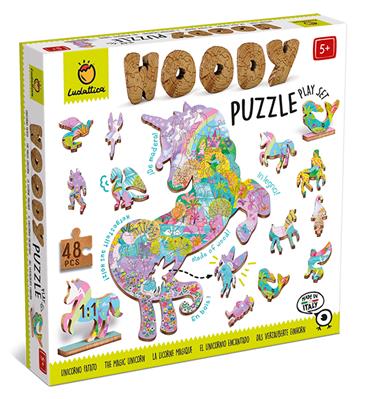 Woody Puzzle Unicorn