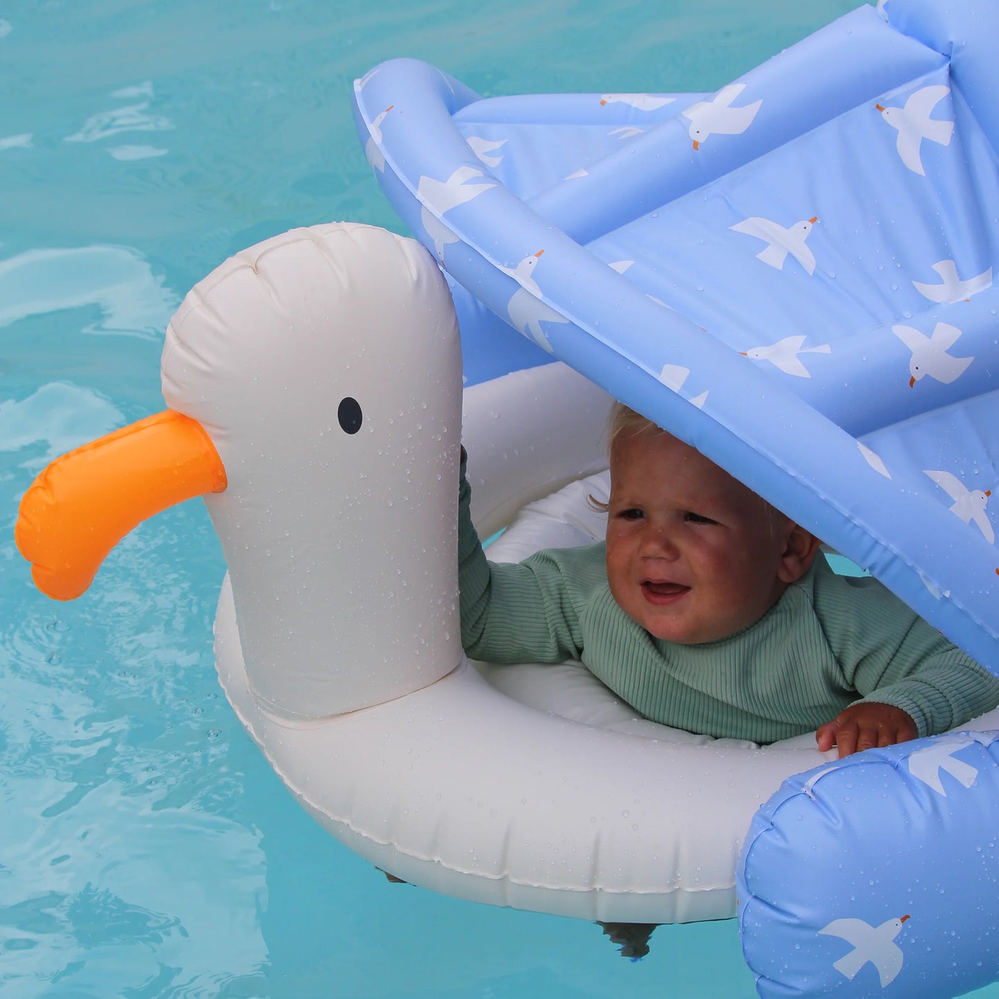 Sammy The Seagull Blue Baby Float