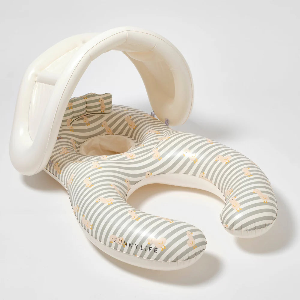 Float Together - Duck Sage Stripe
