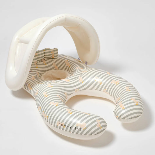 Float Together - Duck Sage Stripe