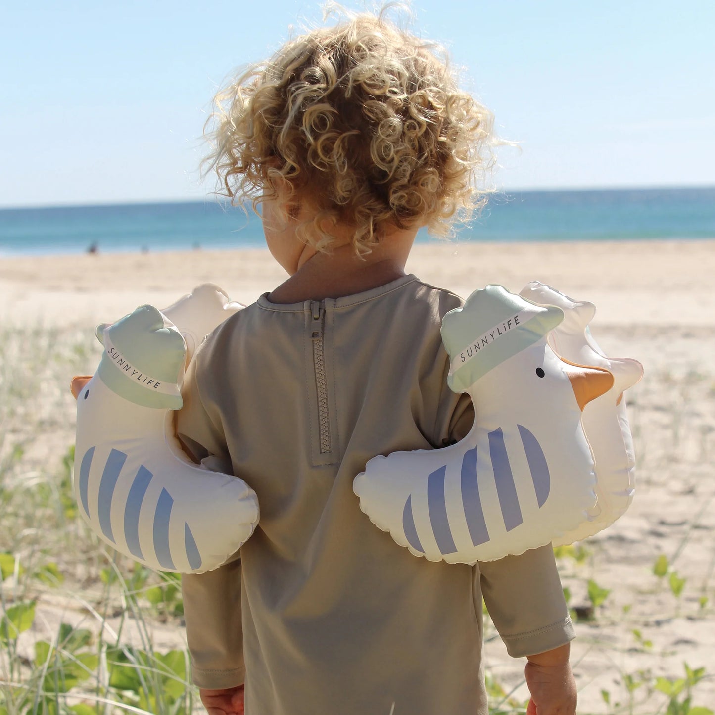 Inflatable Arm Bands Seagull Blue Stripe