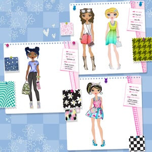Fashionista Sketch Set With Markers