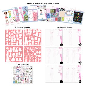 Fashionista Sketch Set With Markers