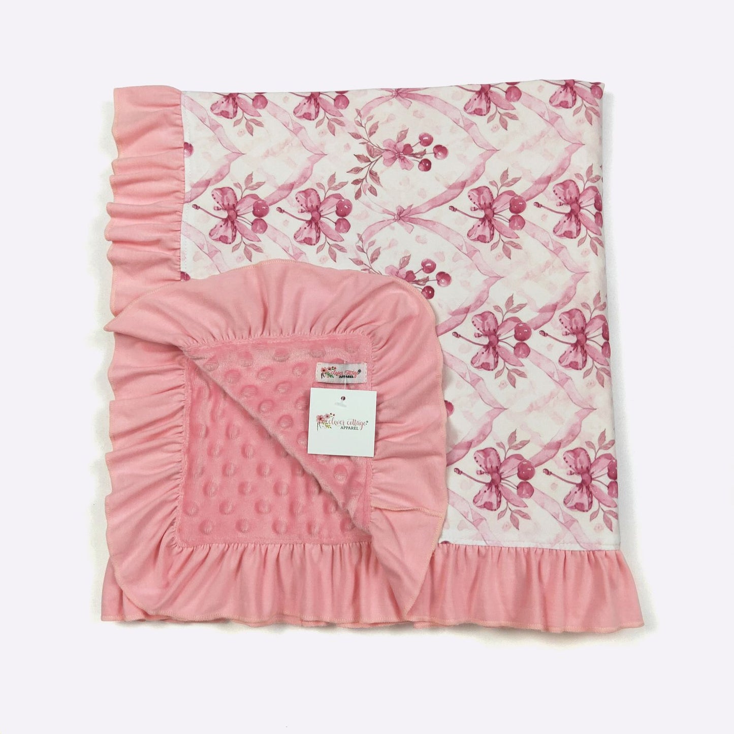 Mauve Cherries Blanket