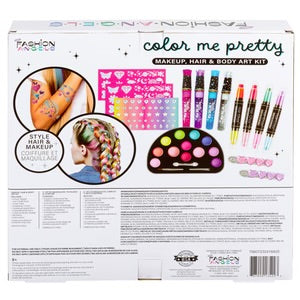 Color Me Pretty Makeup, Hair & Body Art Kit