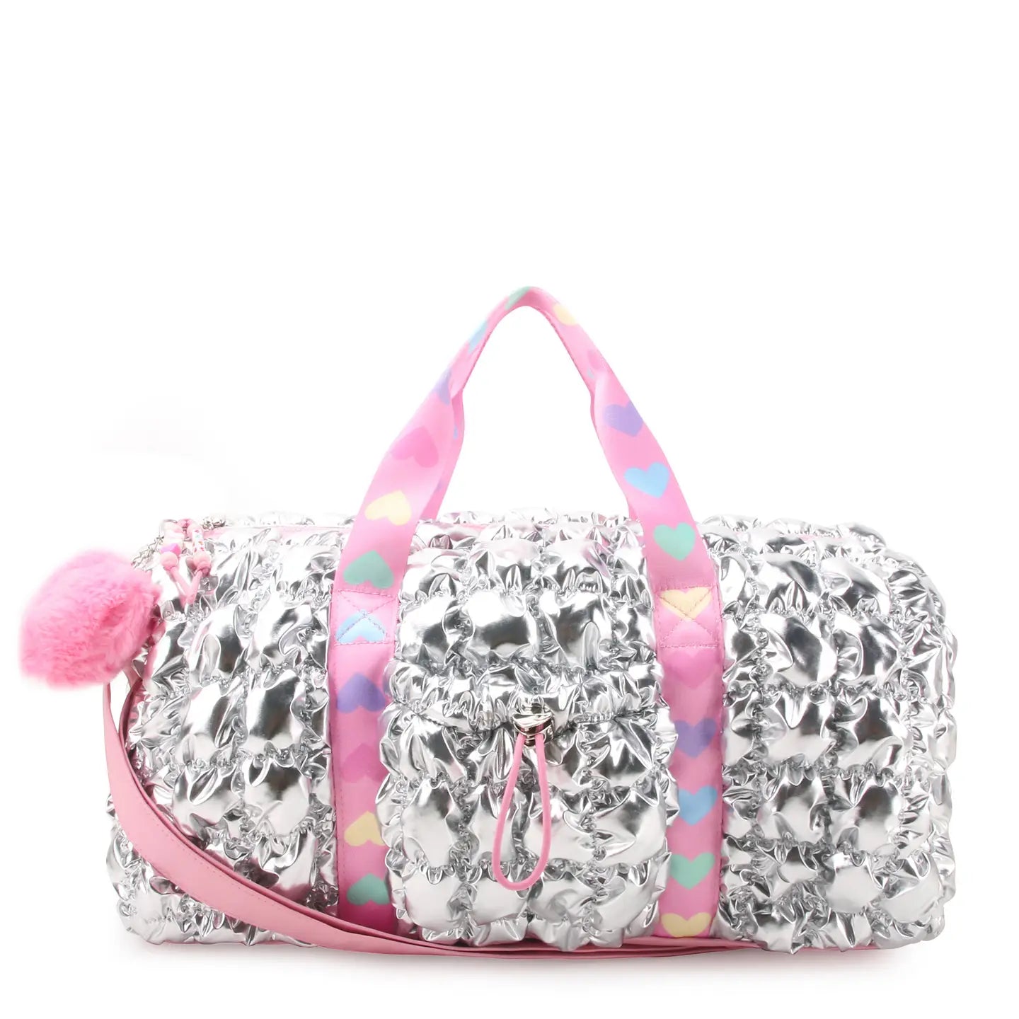 Scrunchies Metallic Barrel Duffle Bag