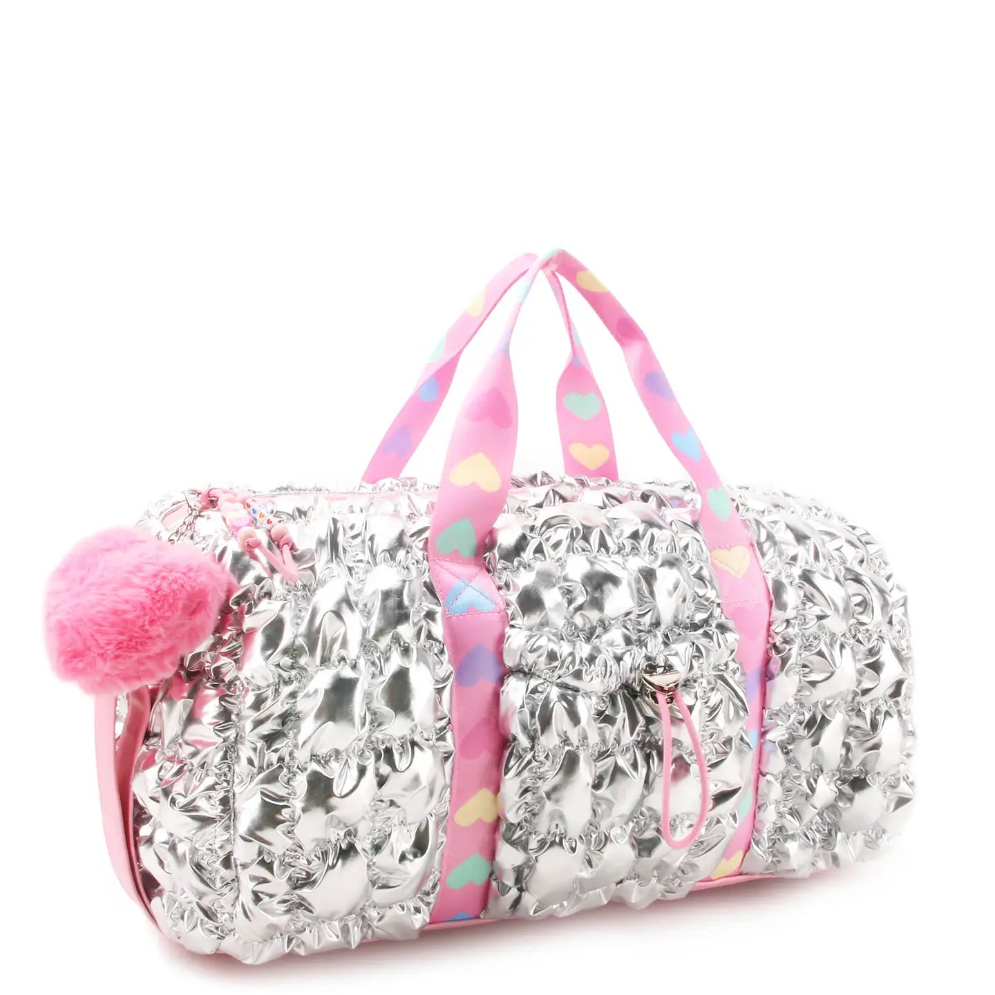 Scrunchies Metallic Barrel Duffle Bag