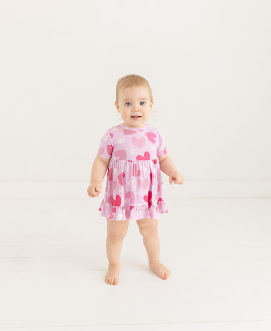 Daisy Love Ruffled Bodysuit Dress