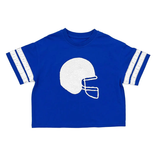 Royal Blue Sequin Tee