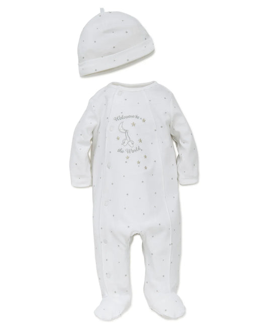 Welcome To The World Footie & Hat