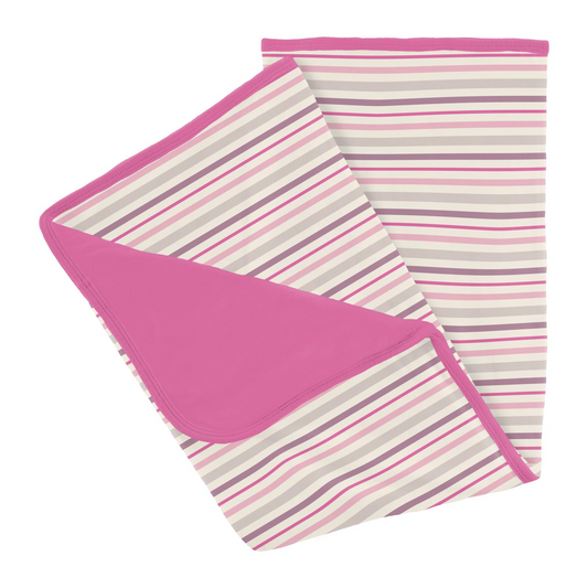 Whimsical Stipe Stroller Blanket