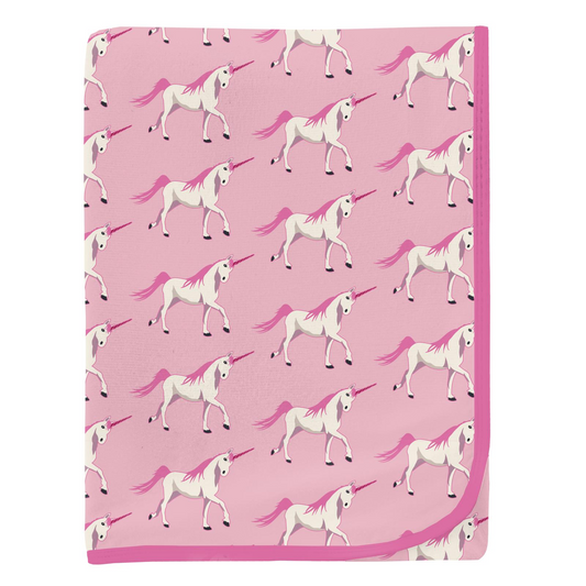 Cake Pop Prancing Unicorn Swaddling Blanket