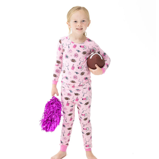 Game Day Pink L/S Loungewear Set