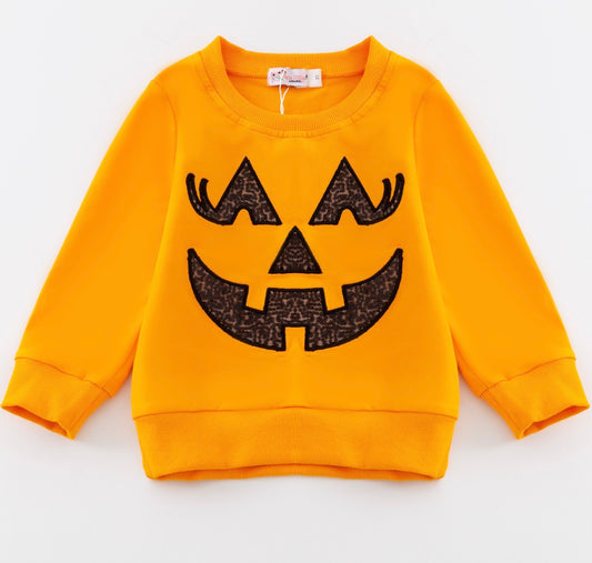 Jack O Lantern Sequin Shirt