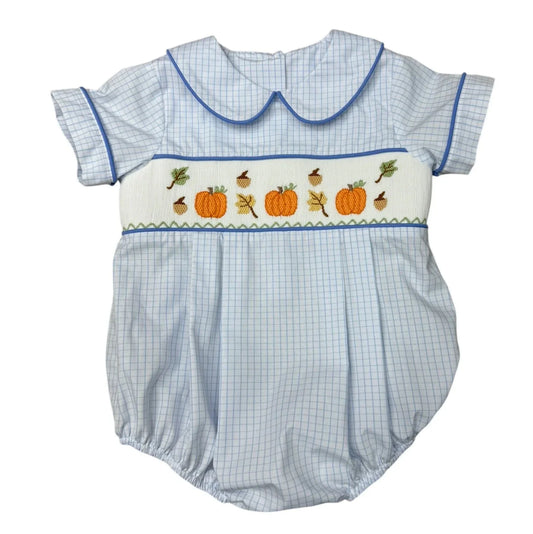 It's Fall Smocked Boy Bubble