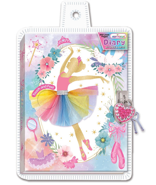 Diary with Lock & Keys, Ballerina Beauties