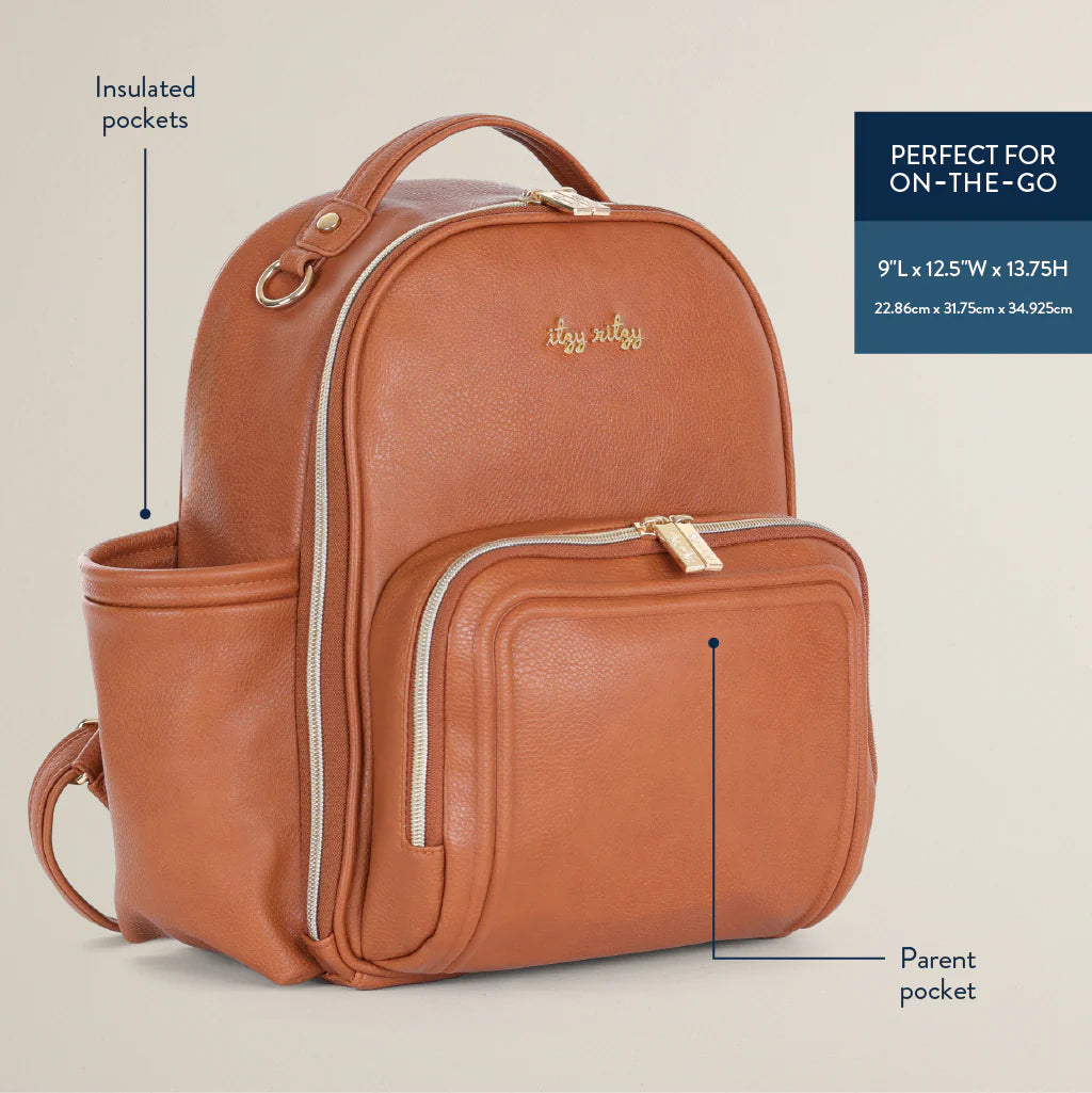 Cognac Mini Diaper Bag