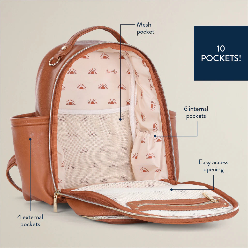Cognac Mini Diaper Bag