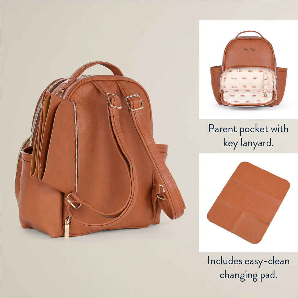 Cognac Mini Diaper Bag