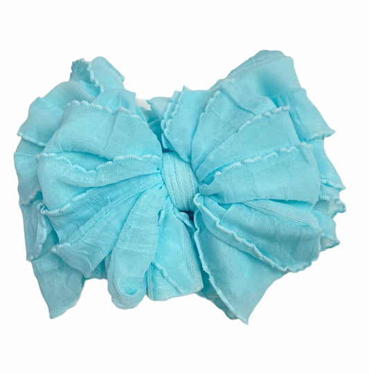 Aqua Messy Bow