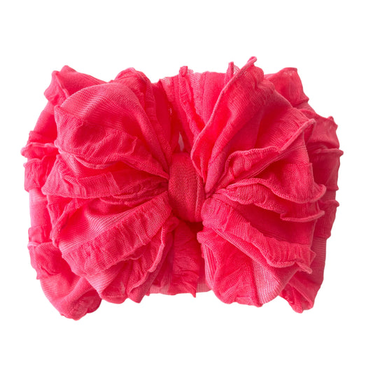 Coral Messy Bow