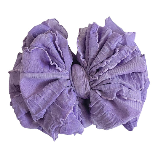 Orchid Messy Bow
