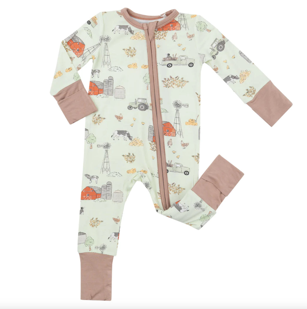 Hay Farmer Zip Romper