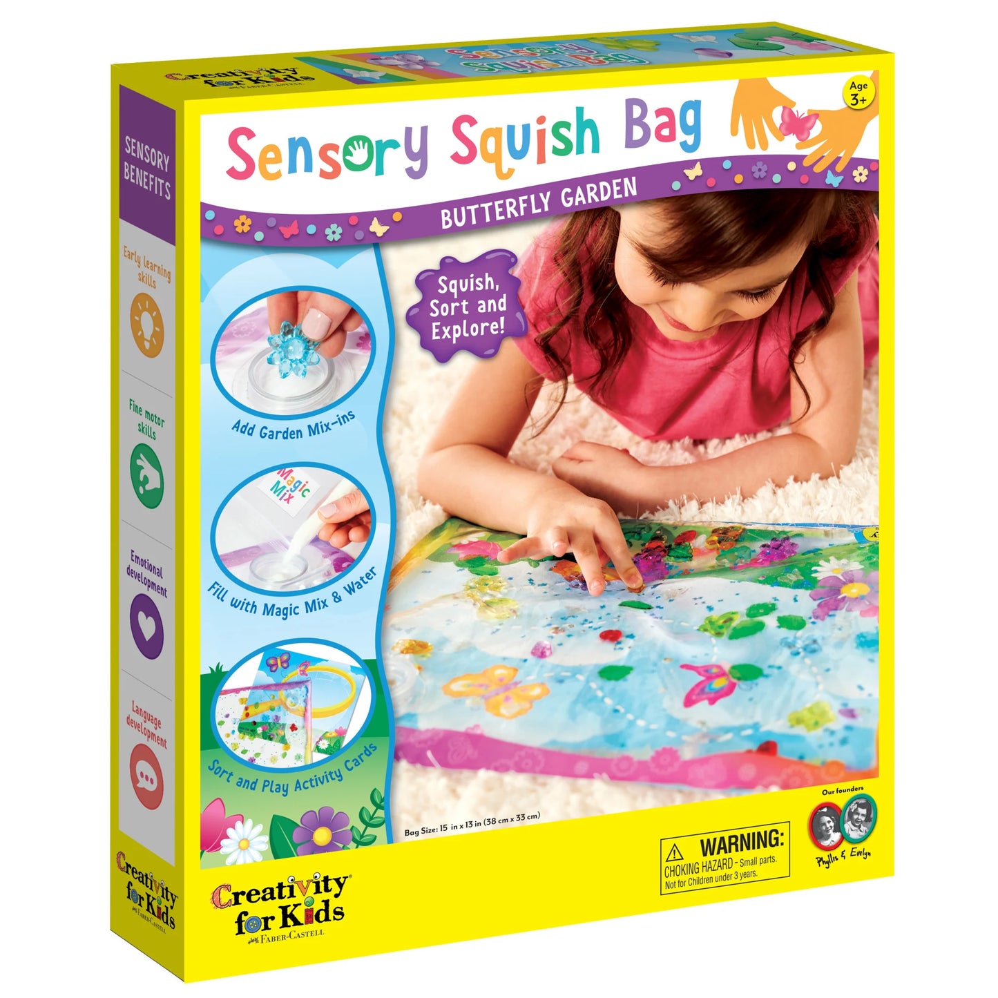 Sensory Squish Bag Butterfly Garden