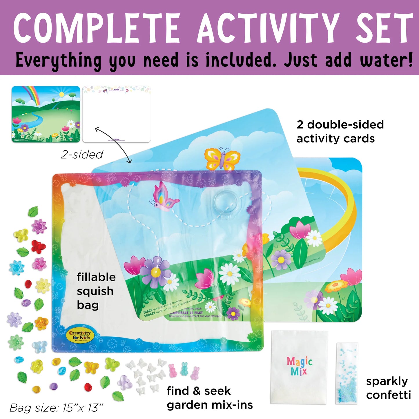 Sensory Squish Bag Butterfly Garden