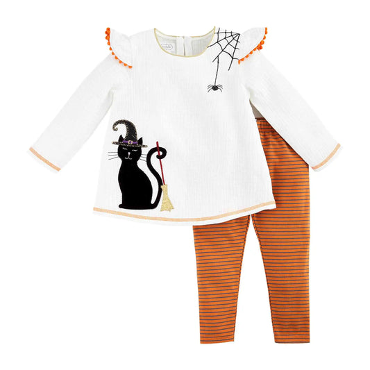 Black Cat Tunic Set