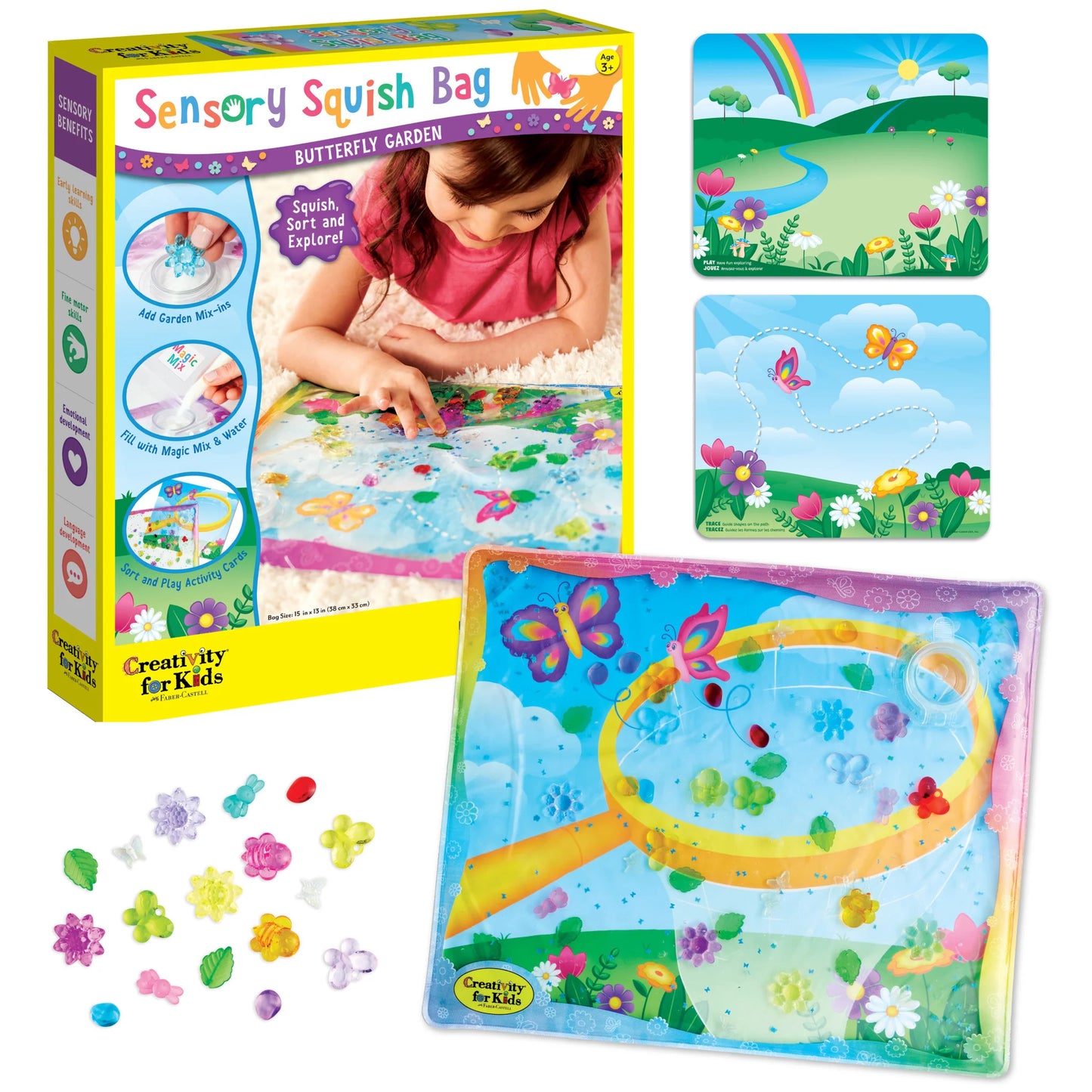 Sensory Squish Bag Butterfly Garden