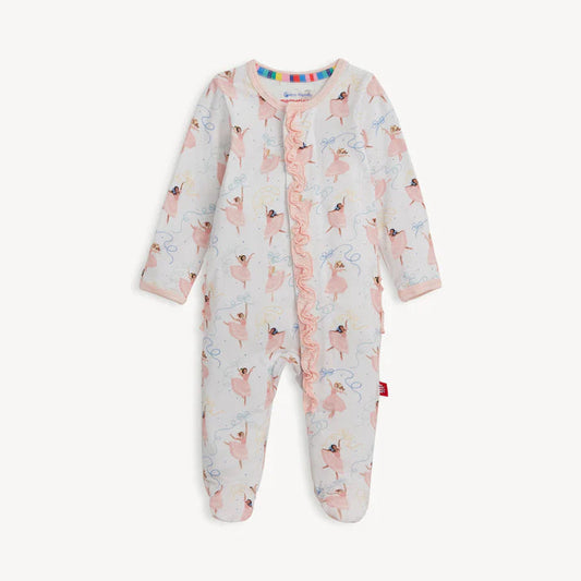 Pretty Plies Ruffle Modal Footie