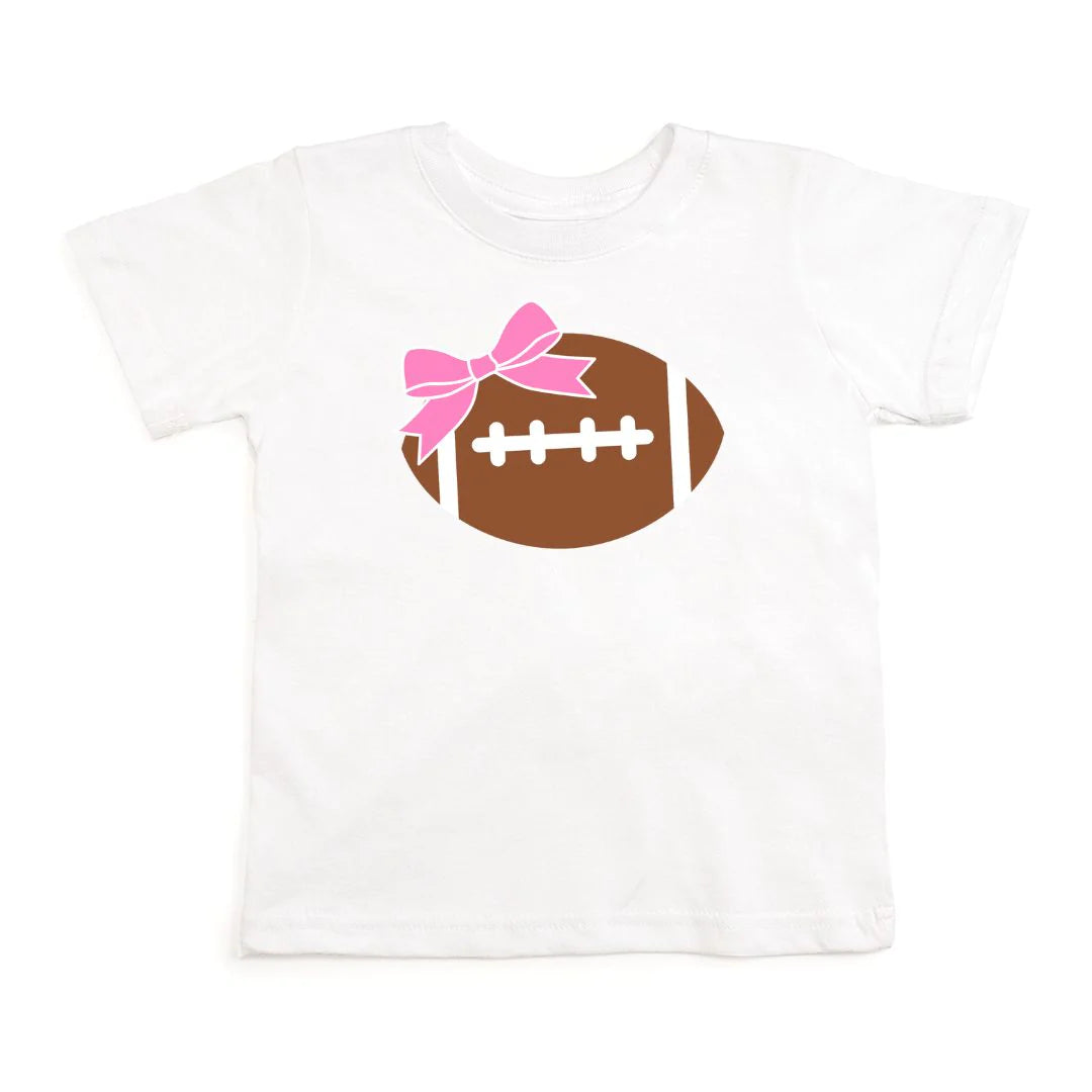 Football Bow White T-Shirt