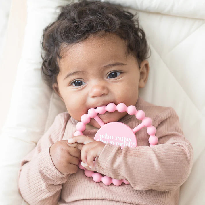 Who Runs the World Happy Teether