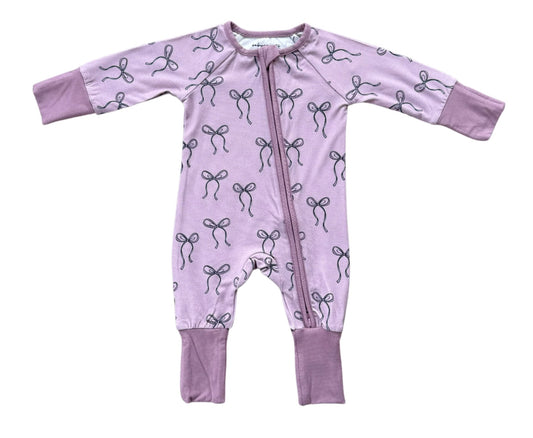Hair Bow Convertible Footie