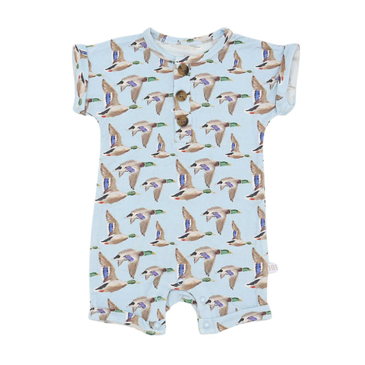 Blue Flyin’ South Button Romper