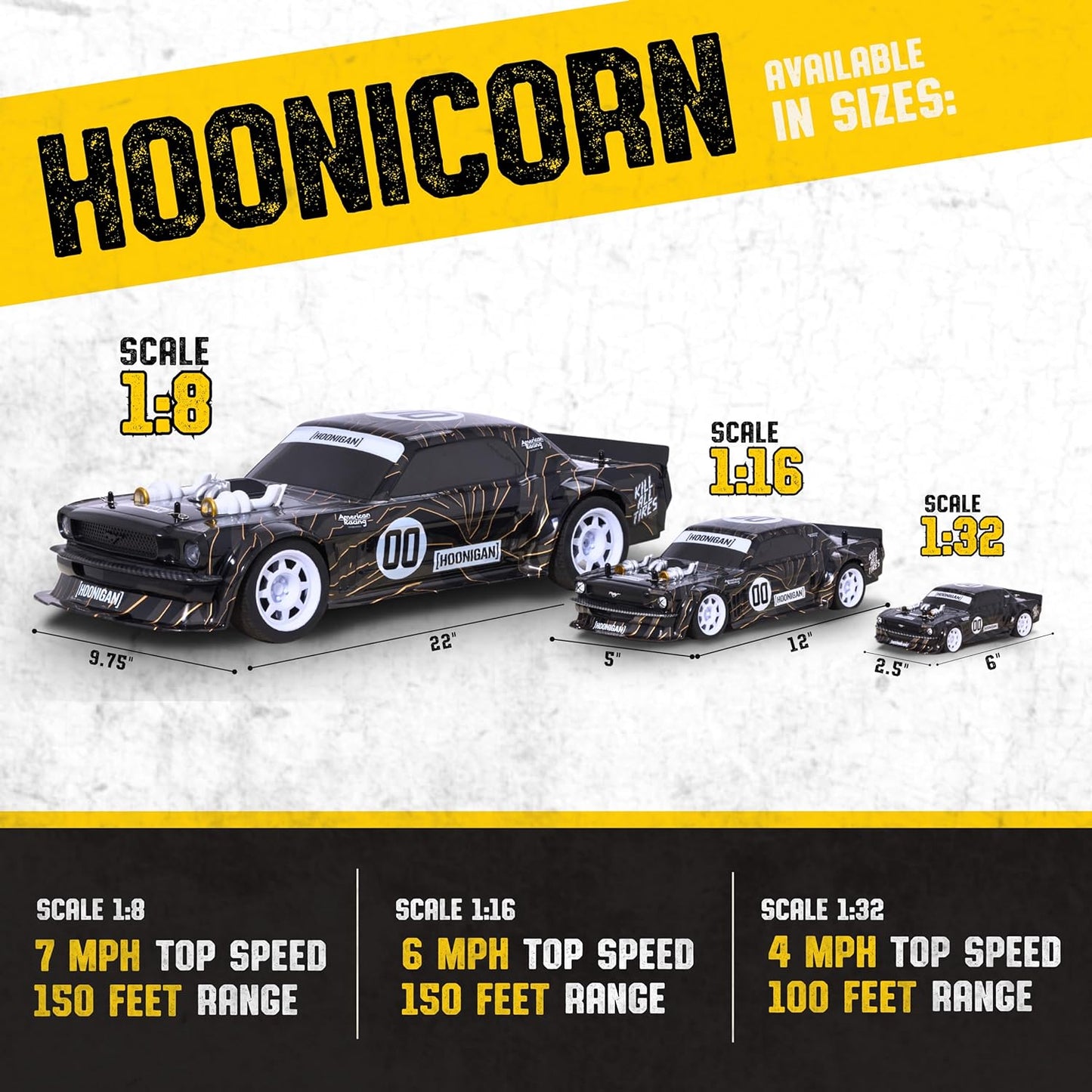 Ford Mustang Hoonicorn 1:8 RC Car