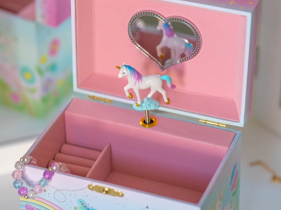 Floral Unicorn Musical Jewelry Box