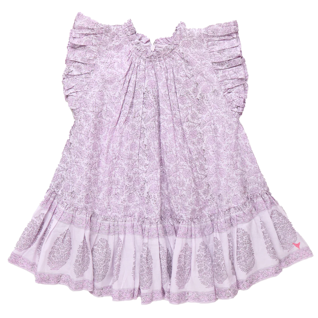 Lavender Garden Floral Dress