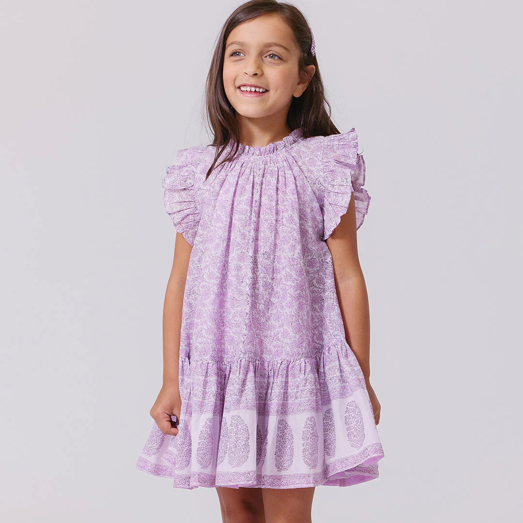Lavender Garden Floral Dress
