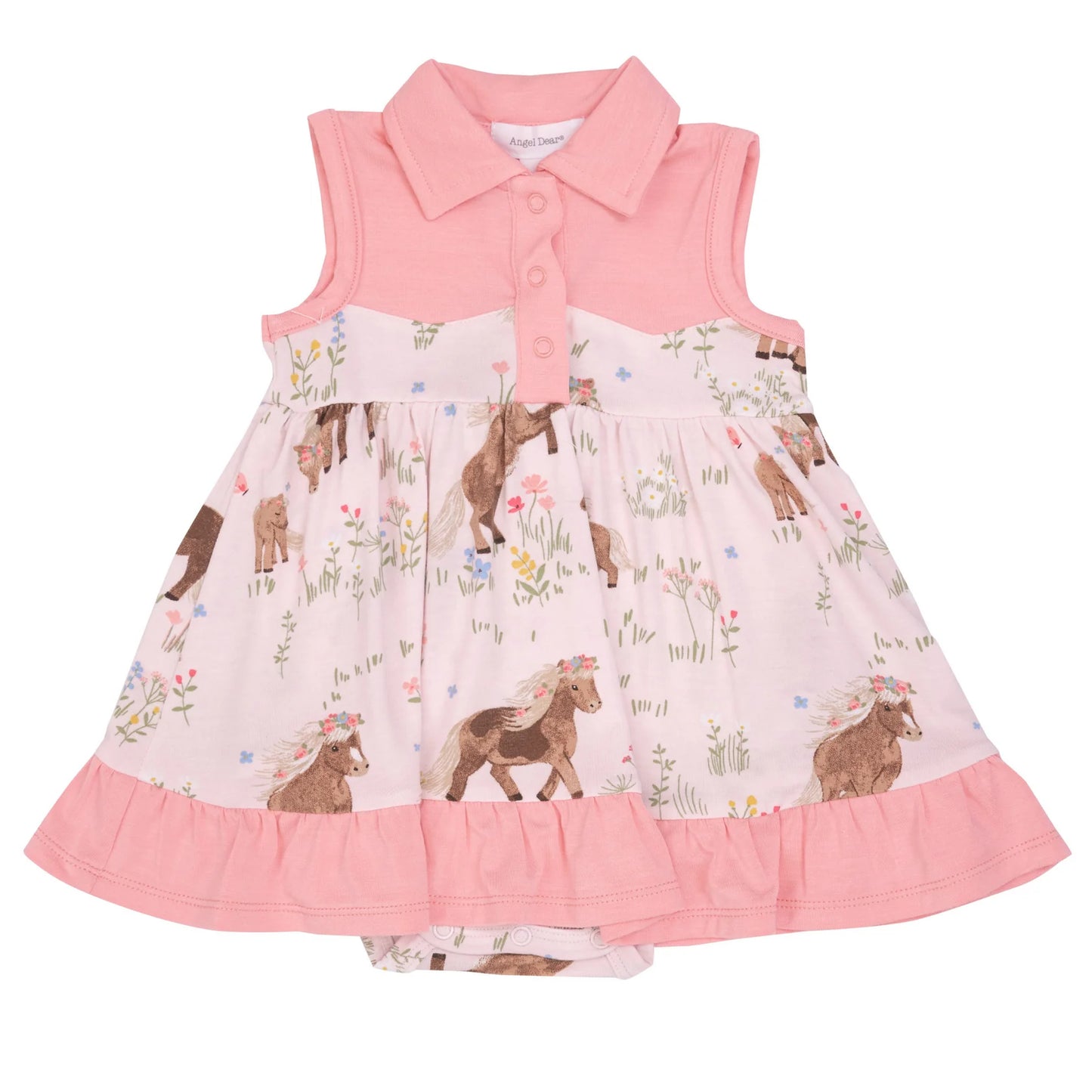 Watercolor Ponies Cowboy Dress