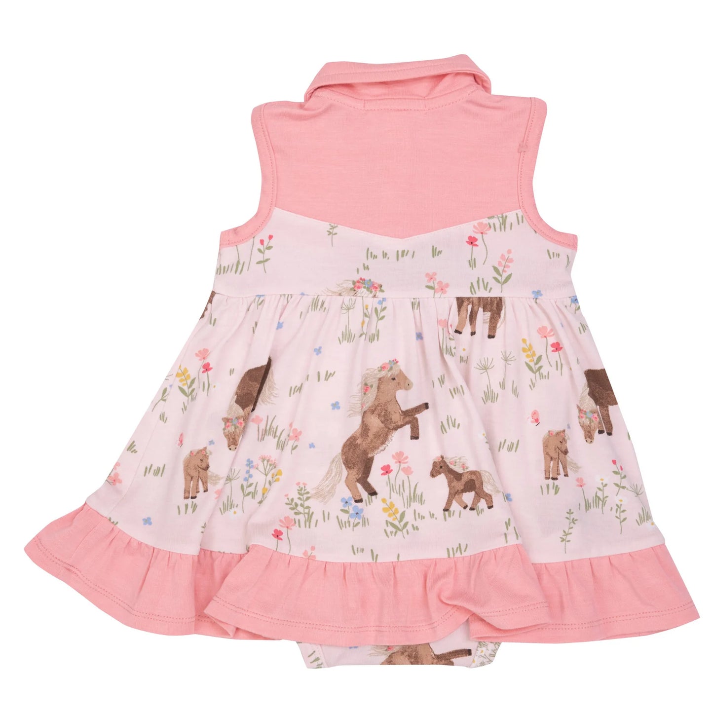 Watercolor Ponies Cowboy Dress