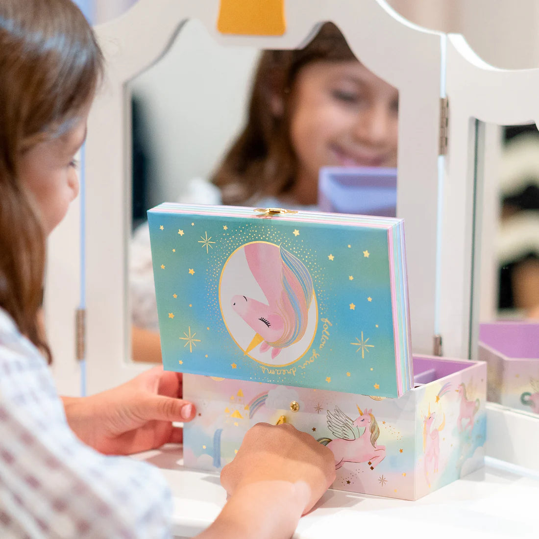 Whimsical Unicorn Musical Jewelry Box