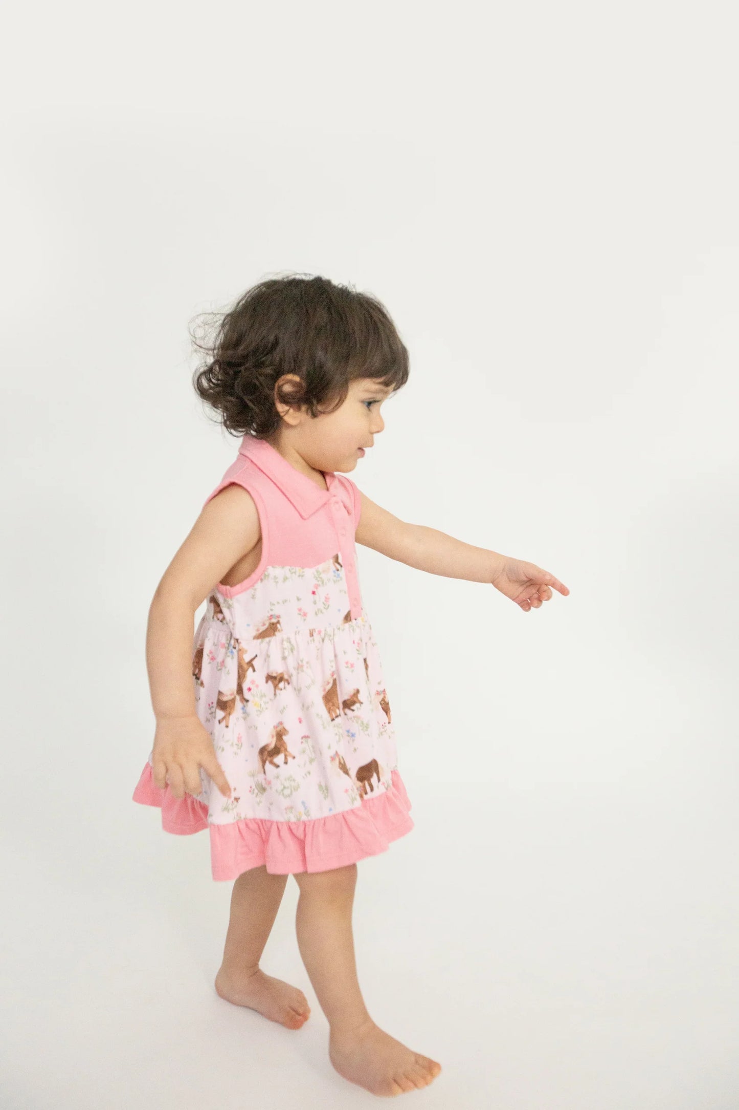 Watercolor Ponies Cowboy Dress