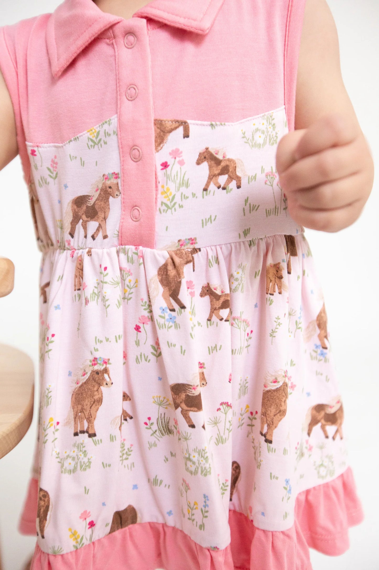 Watercolor Ponies Cowboy Dress