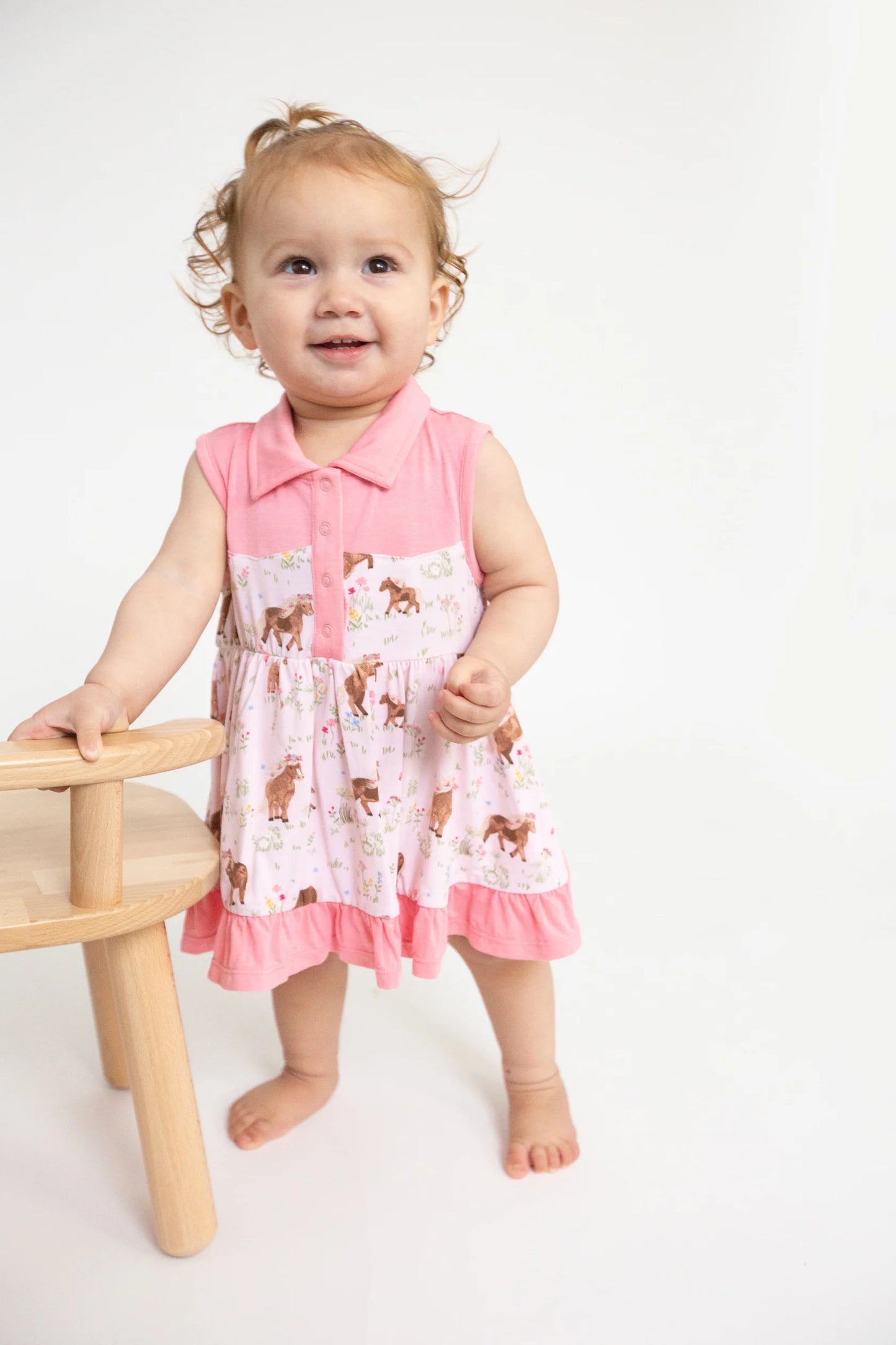 Watercolor Ponies Cowboy Dress